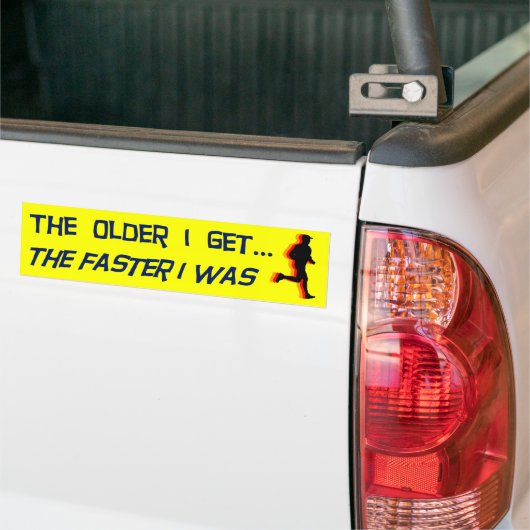 De oudere die ik krijg bumpersticker (Op Truck)