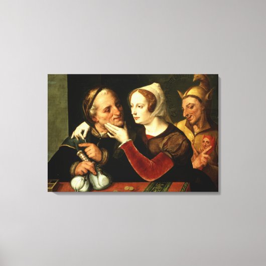 De oudere wordt, de mager wordt canvas afdruk (Voorkant)