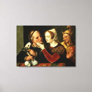 De oudere wordt, de mager wordt canvas afdruk