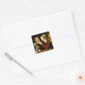 De oudere wordt, de mager wordt vierkante sticker (Envelop)