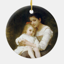 De oudere zus (door William Bouguereau) Keramisch Ornament