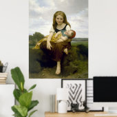 De oudere zus van William-Adolphe Bouguereau Poster (Thuiskantoor)