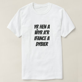 De ouderen en de jongeren kennen en nemen t-shirt