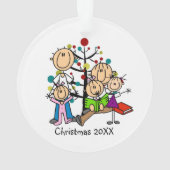 De Ouders van de Figuur, 3 Meisjes Ornament (achterkant)