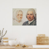 De ouders van de kunstenaar (olie op doek) poster (Keuken)