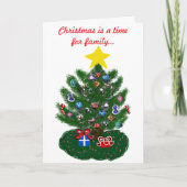 De ouderwetse Kaart van de Tijd van de Familie van (Voorkant)