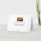 De ouderwetse Kaart van het Diner van Kerstmis (Achterkant)