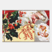 De ouderwetse kerstman set  inpakpapier vel (Voorkant)