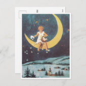 De ouderwetse Spatie van de Kaart van Kerstmis (Voorkant / Achterkant)