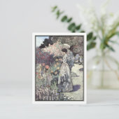 De ouderwetse tuin van Charles Robinson Briefkaart (Staand voorkant)