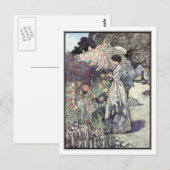 De ouderwetse tuin van Charles Robinson Briefkaart (Voorkant / Achterkant)