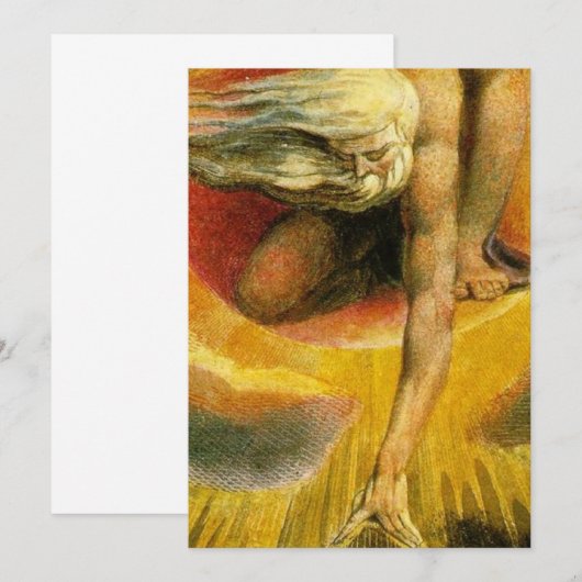 De oudheid van dagen die William Blake schilderen Kaart (Voorkant / Achterkant)