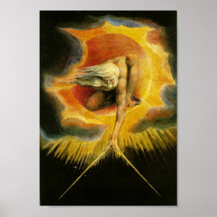 De oudheid van dagen die William Blake schilderen Poster