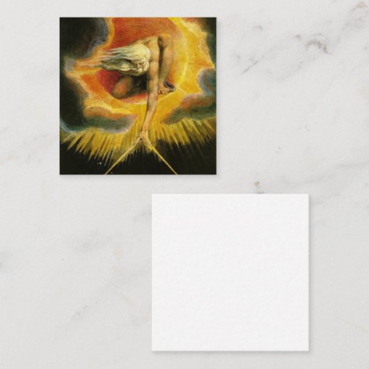 De oudheid van dagen die William Blake schilderen Vierkante Visitekaartje (Voorkant / Achterkant)