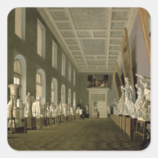 De oudheidspalerij van de Academie van Boete Vierkante Sticker (Voorkant)