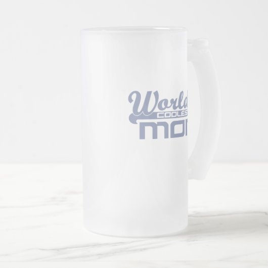 De oudste moeder ter wereld matglas bierpul (Voorkant rechts)