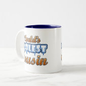 De oudste neef ter wereld tweekleurige koffiemok (Voorkant links)