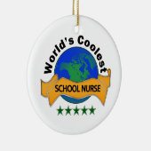 De oudste schoolverpleegster ter wereld keramisch ornament (Rechts)