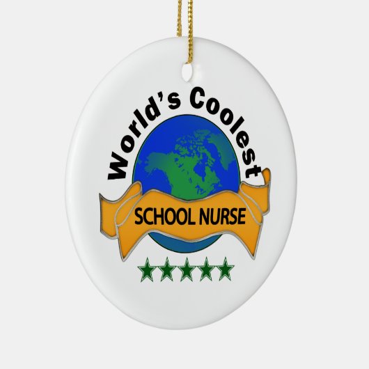 De oudste schoolverpleegster ter wereld keramisch ornament (Rechts)