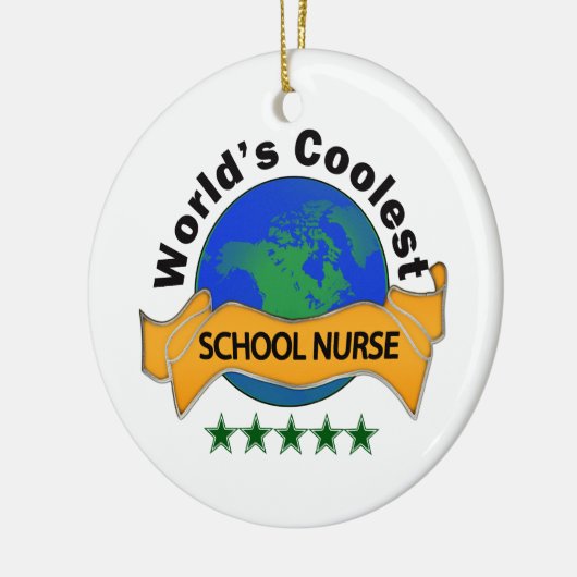 De oudste schoolverpleegster ter wereld keramisch ornament (Links)