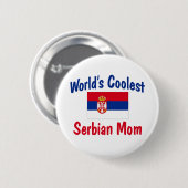 De oudste Servische Mam Gift ter wereld Ronde Button 5,7 Cm (Voorkant /achterkant)