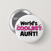 De oudste tante ter wereld.  Geweldig cadeau voor  Ronde Button 5,7 Cm (Voorkant /achterkant)