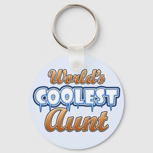 De oudste tante ter wereld sleutelhanger (Voorkant)