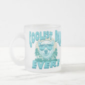 De oudste vader ter wereld matglas koffiemok (Links)