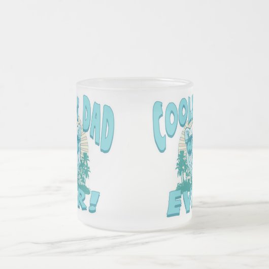 De oudste vader ter wereld matglas koffiemok (Center)