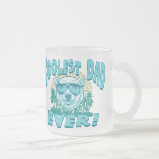 De oudste vader ter wereld matglas koffiemok (Rechts)