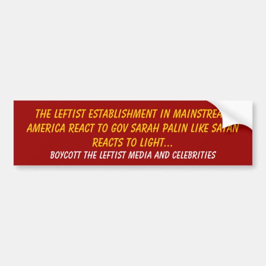 De oudste vestiging in Mainstream Amerika... Bumpersticker (Voorkant)