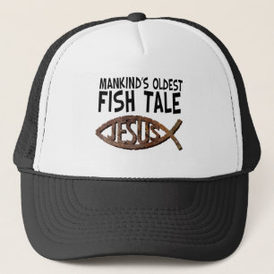 De oudste visverkoop van de mensheid trucker pet