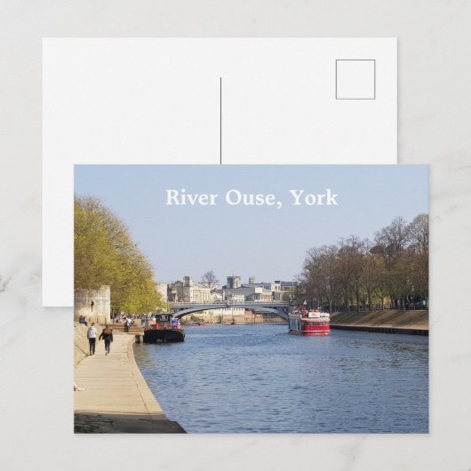De Ouse, York Briefkaart (Voorkant / Achterkant)