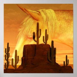 De Outback woestijnscène Poster