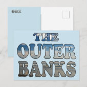 De Outer Banks Beach Tekst Briefkaart (Voorkant / Achterkant)
