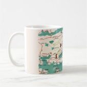 De Outer Banks geïllustreerde kaart Mok (Links)