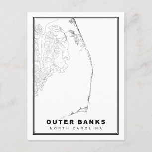De Outer Banks Kaart