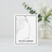 De Outer Banks Kaart (Staand voorkant)