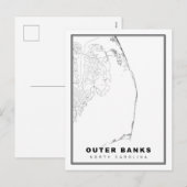 De Outer Banks Kaart (Voorkant / Achterkant)