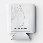 De Outer Banks Kaart Blikjeskoeler (Achterkant)