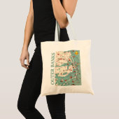 De Outer Banks Kaart Tote Bag (Voorkant (product))