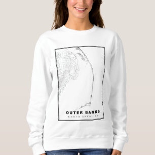De Outer Banks Kaart Trui