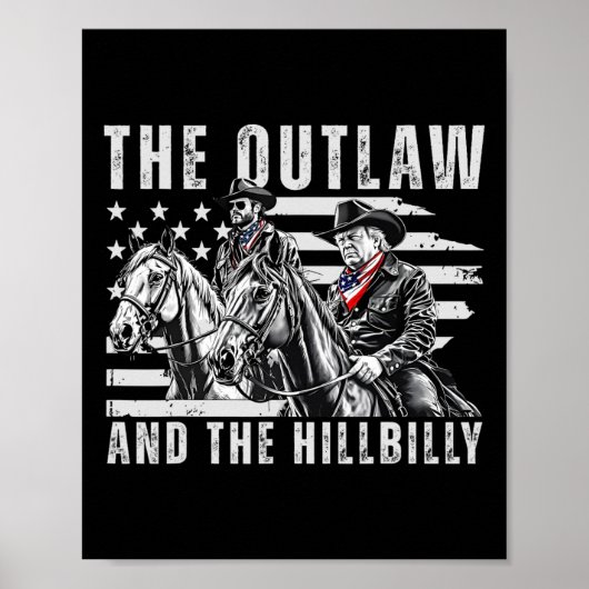 De outlaw en de Hillbilly Trump JD Vance zijn aan  Poster (Voorkant)