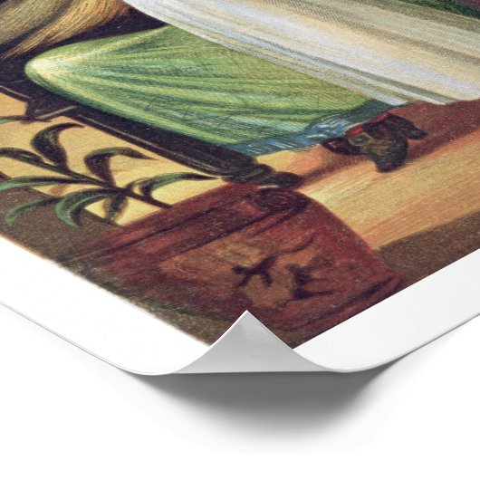 De ouwe heks die Gerda's haar met een gouden c kam Poster (Hoek)