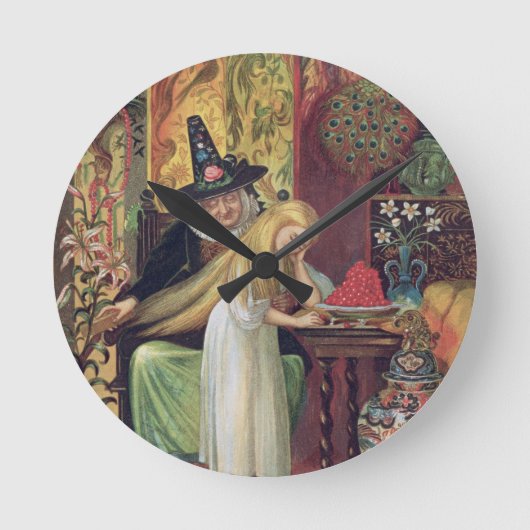 De ouwe heks die Gerda's haar met een gouden c kam Ronde Klok (Voorkant)