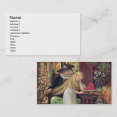 De ouwe heks die Gerda's haar met een gouden c kam Visitekaartje (Voorkant / Achterkant)