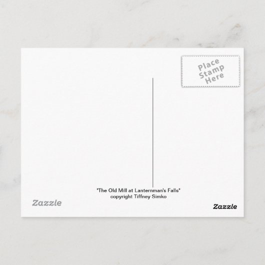 De ouwe Mill bij Lantermans Herfsten Briefkaart (Achterkant)