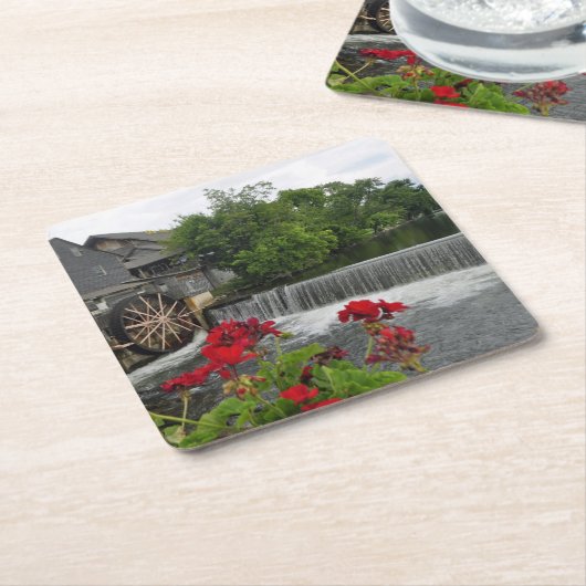 De ouwe Mill, duivenforge Tenn Kartonnen Onderzetters (Schuin)