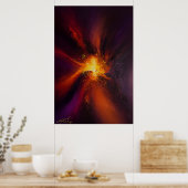 De Oven Binnen Abstract Poster (Keuken)