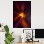 De Oven Binnen Abstract Poster (Thuiskantoor)
